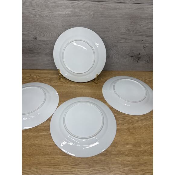 Chinoiserie Jingdezhen Zhongguo Asian Butterfly Plates 9.25”-set Of 4 - Picture 8 of 10